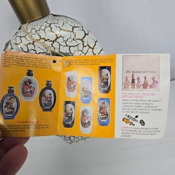 VTG 1969 Jim Beam Bourbon Whiskey Decanter The Bag Piper WIS Tax 9.5 X 5.25 Empt - Picture 5 of 6